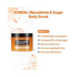 Kundal Macadamia&Sugar Body Scrub tělový peeling 550g