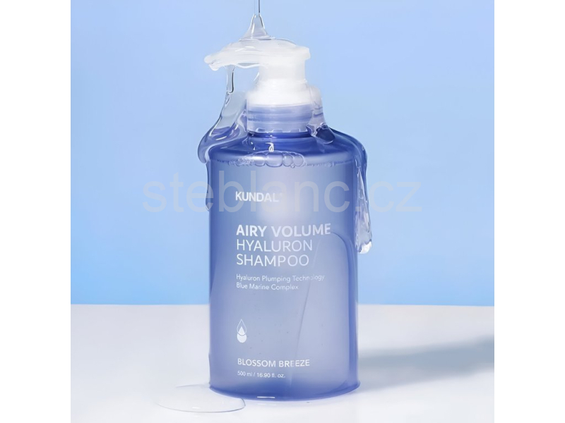 Kundal Airy Volume Hyaluron Shampoo Blossom Breeze - hydratační šampon na zvětšení objemu vlasů- přírodní hydratační šampon 500ml